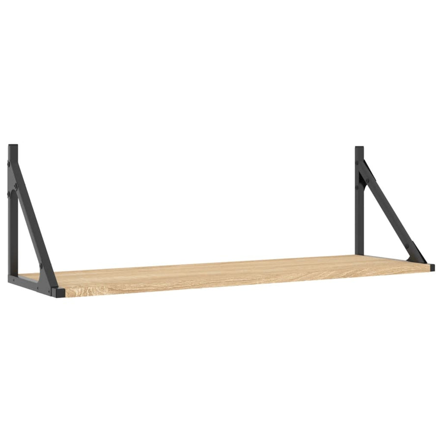 Wandschappen 2 St 80X25X25,5 Cm Bewerkt Hout Sonoma Eikenkleur