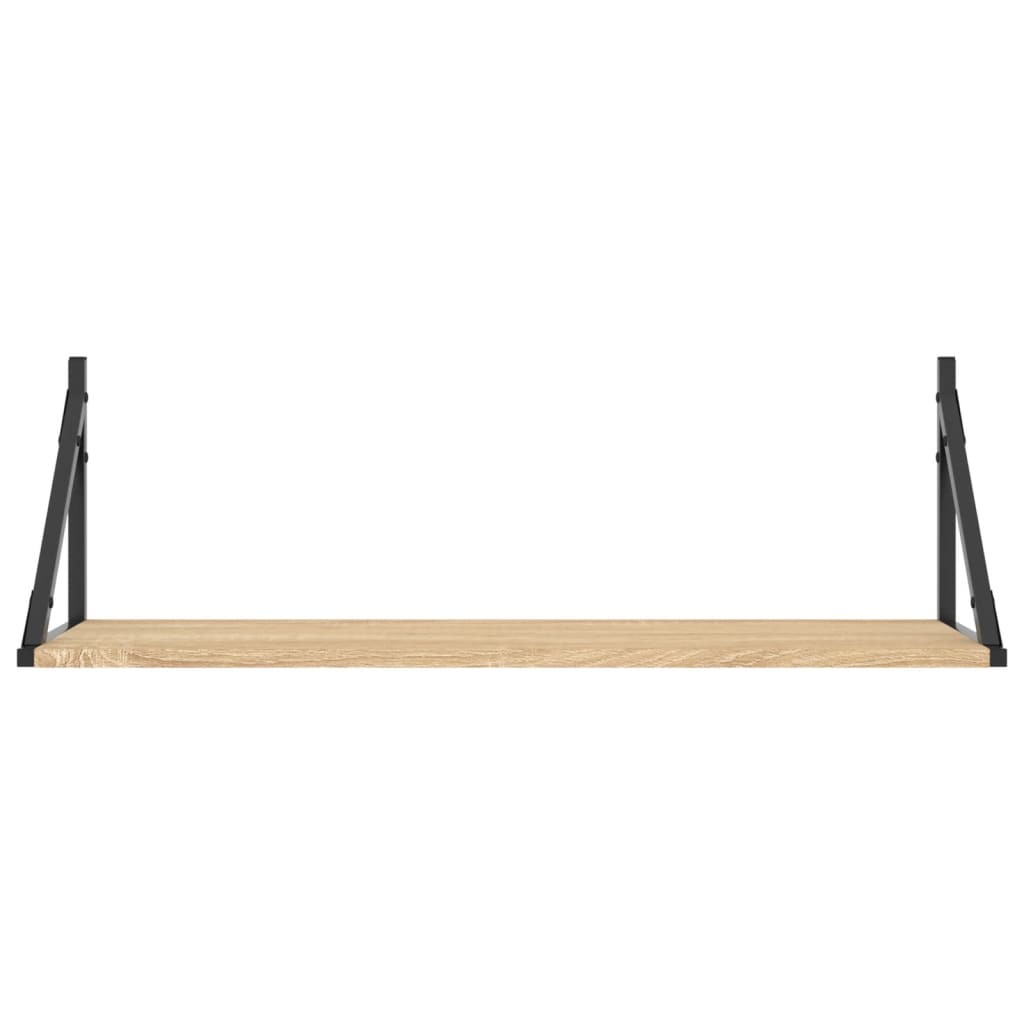 Wandschappen 2 St 80X25X25,5 Cm Bewerkt Hout Sonoma Eikenkleur