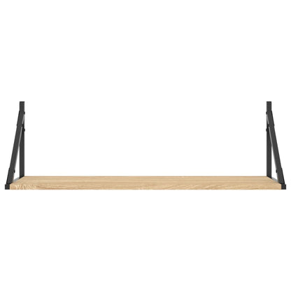 Wandschappen 2 St 80X25X25,5 Cm Bewerkt Hout Sonoma Eikenkleur