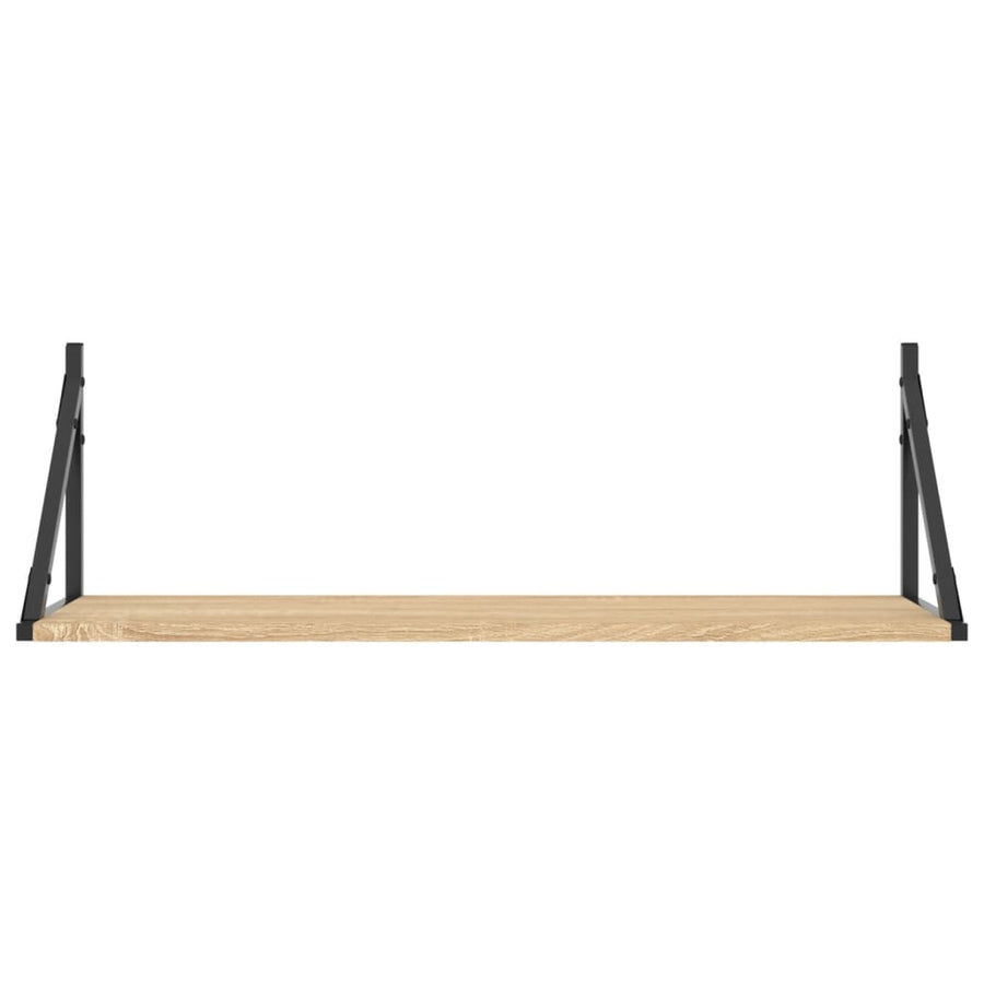 Wandschappen 2 St 80X25X25,5 Cm Bewerkt Hout Sonoma Eikenkleur