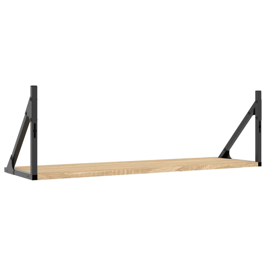 Wandschappen 2 St 80X25X25,5 Cm Bewerkt Hout Sonoma Eikenkleur