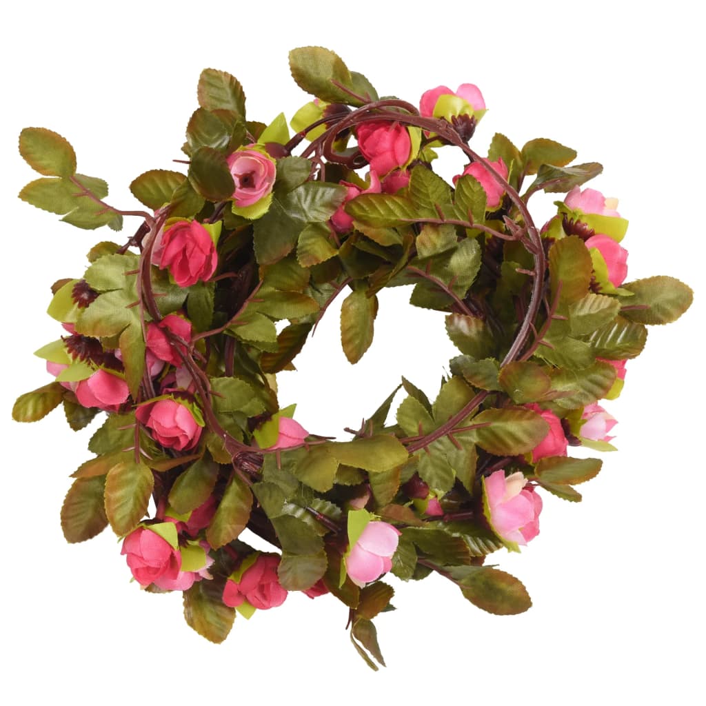 Kunstbloemslingers 6 St 215 Cm Roze