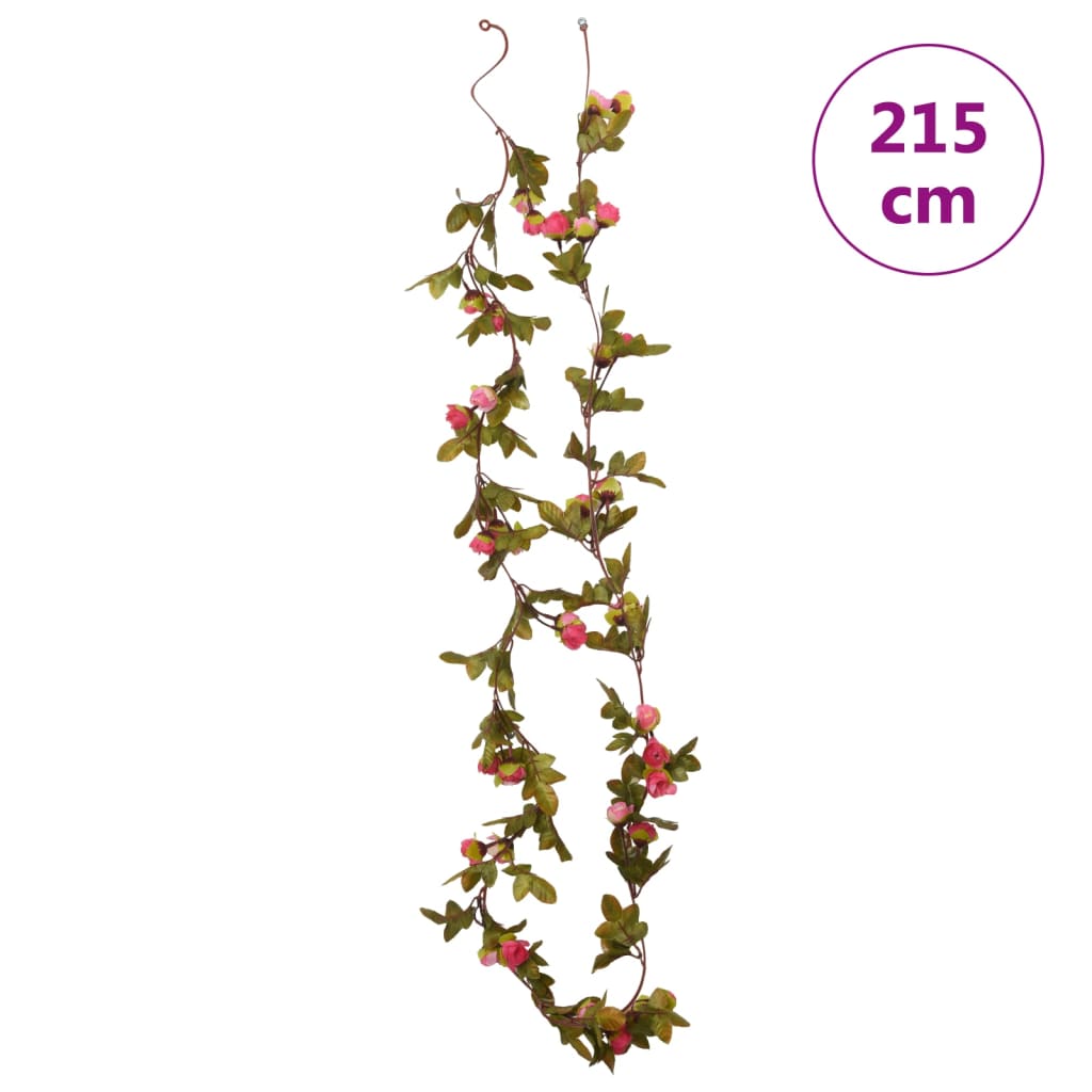 Kunstbloemslingers 6 St 215 Cm Roze