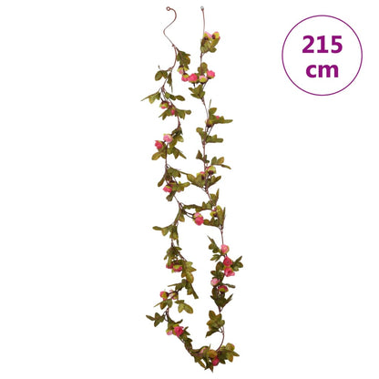Kunstbloemslingers 6 St 215 Cm Roze
