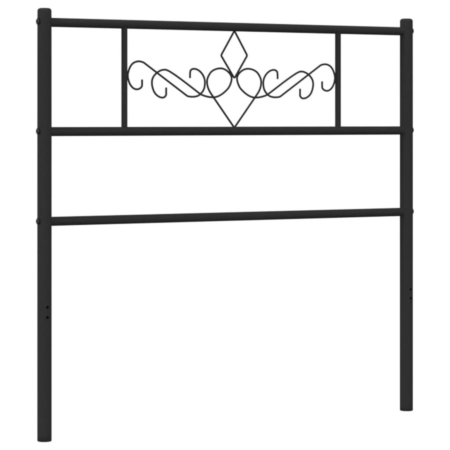 Hoofdbord 75 Cm Metaal Zwart