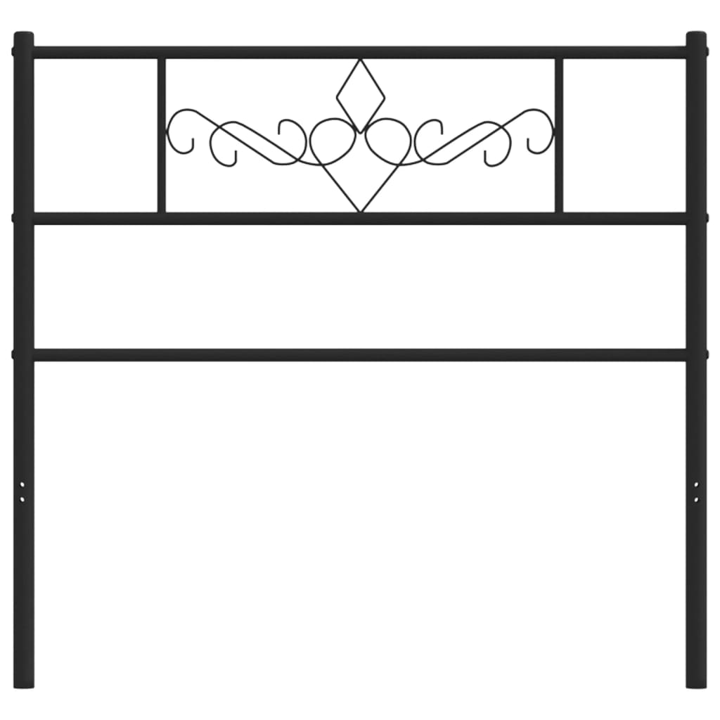 Hoofdbord 75 Cm Metaal Zwart
