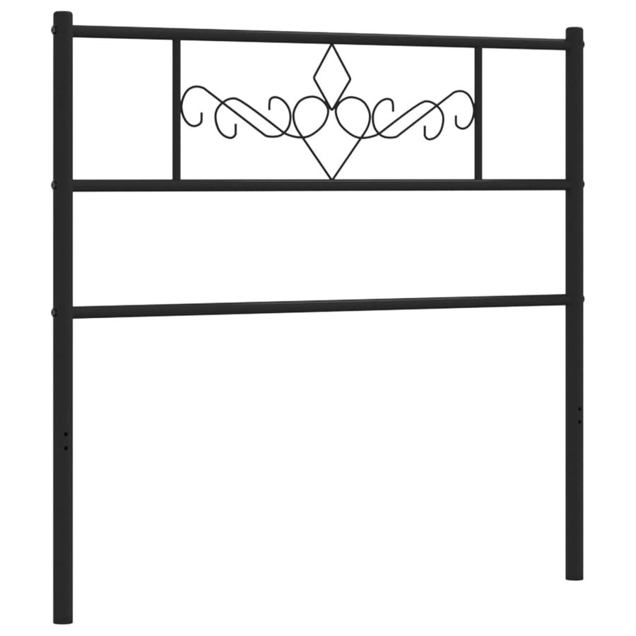 Hoofdbord 75 Cm Metaal Zwart
