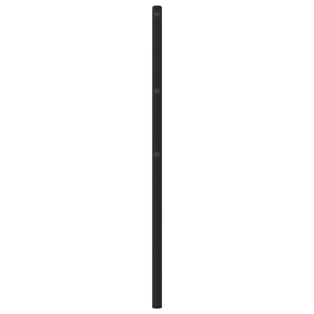 Hoofdbord 75 Cm Metaal Zwart