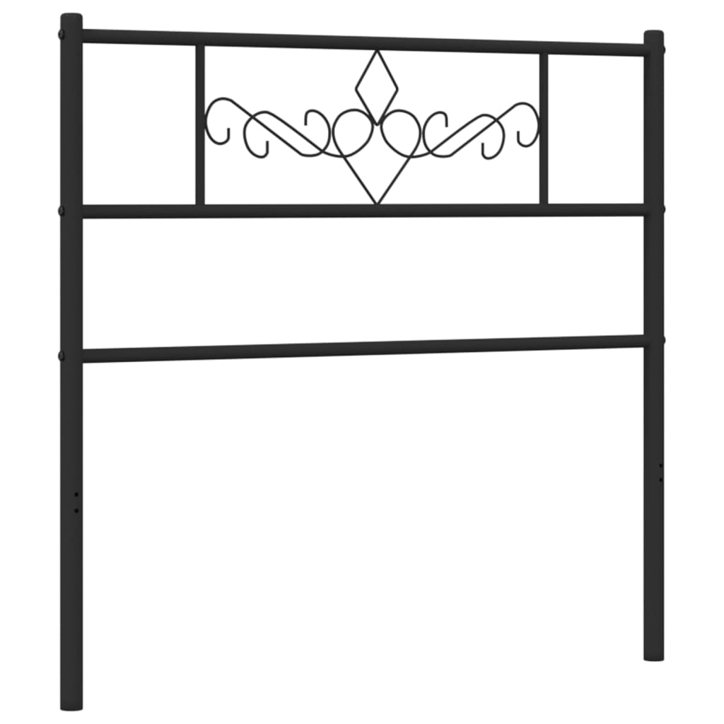 Hoofdbord 100 Cm Metaal Zwart