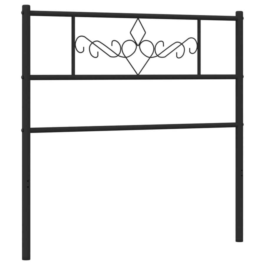 Hoofdbord 100 Cm Metaal Zwart