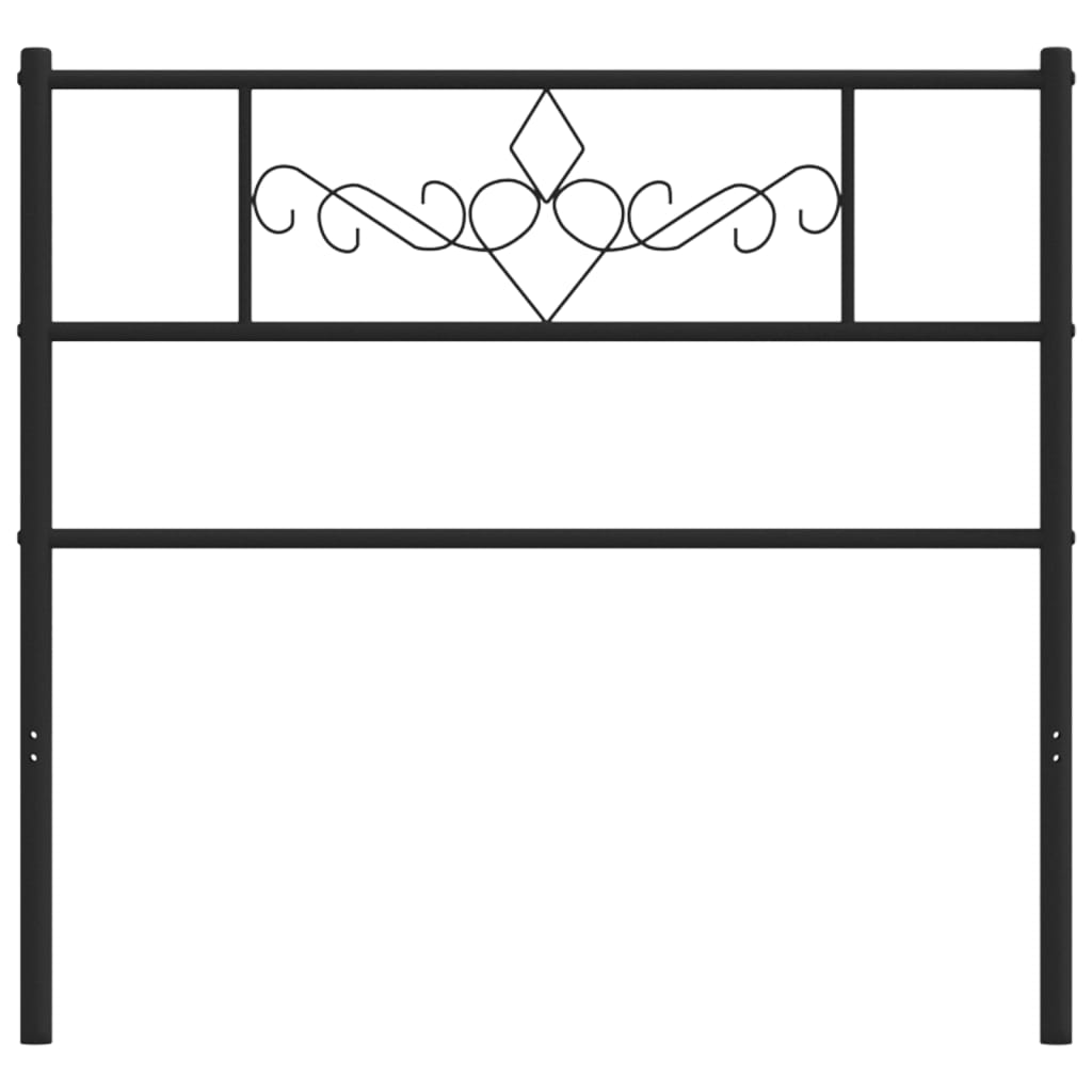 Hoofdbord 100 Cm Metaal Zwart