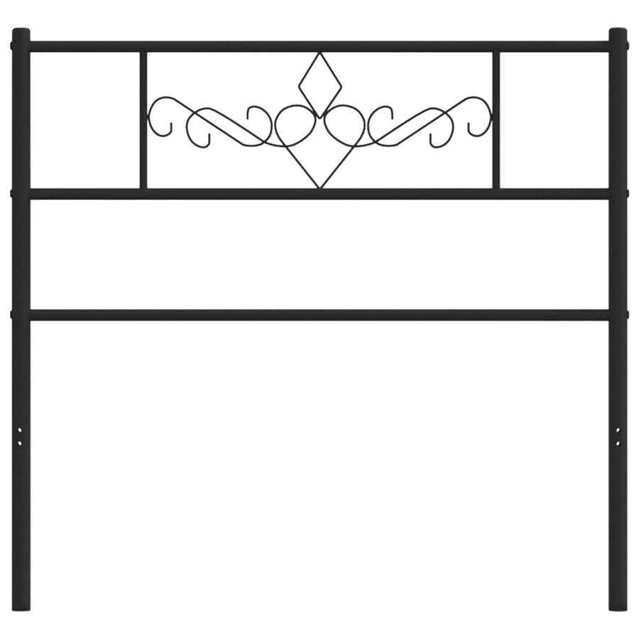 Hoofdbord 100 Cm Metaal Zwart