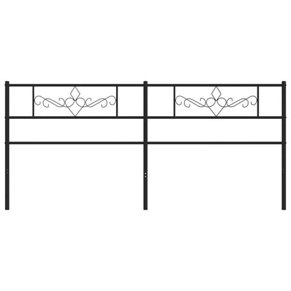 Hoofdbord 200 Cm Metaal Zwart