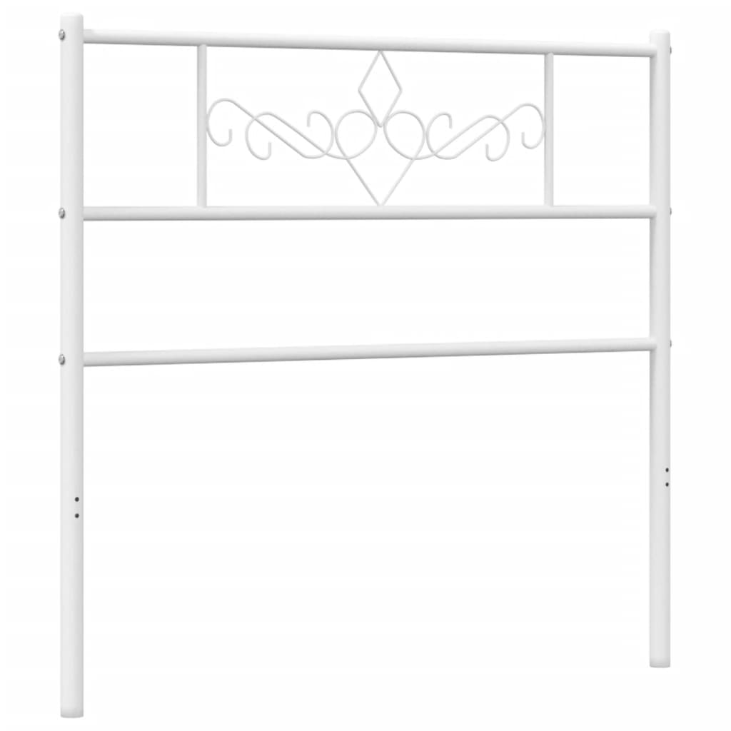 Hoofdbord 75 Cm Metaal Wit