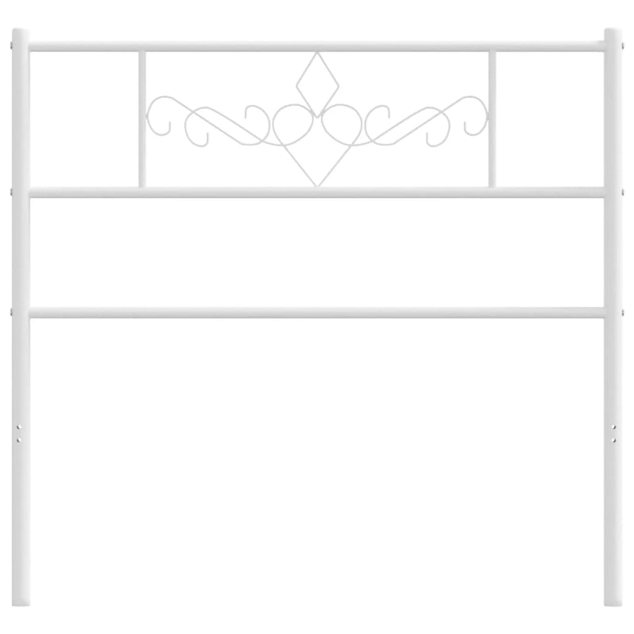 Hoofdbord 75 Cm Metaal Wit