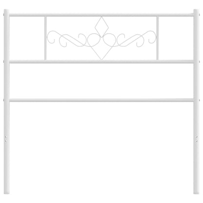 Vervangend hoofdbord 100 cm metaal wit