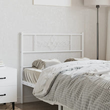 Vervangend hoofdbord 100 cm metaal wit