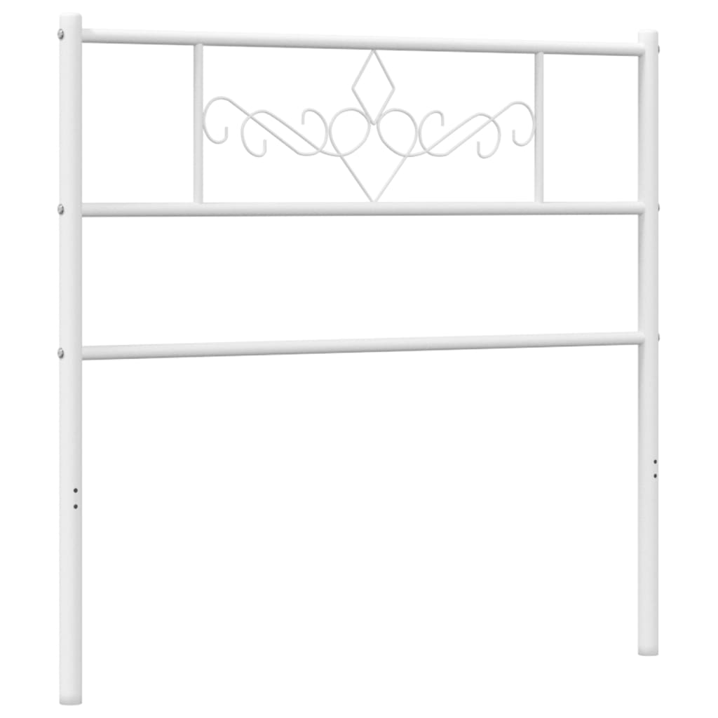 Hoofdbord 107 Cm Metaal Wit