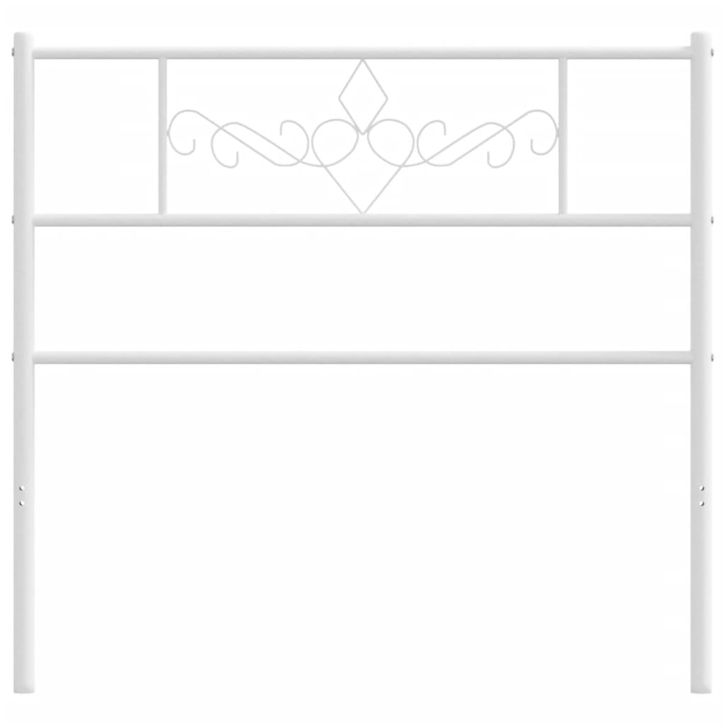 Hoofdbord 107 Cm Metaal Wit