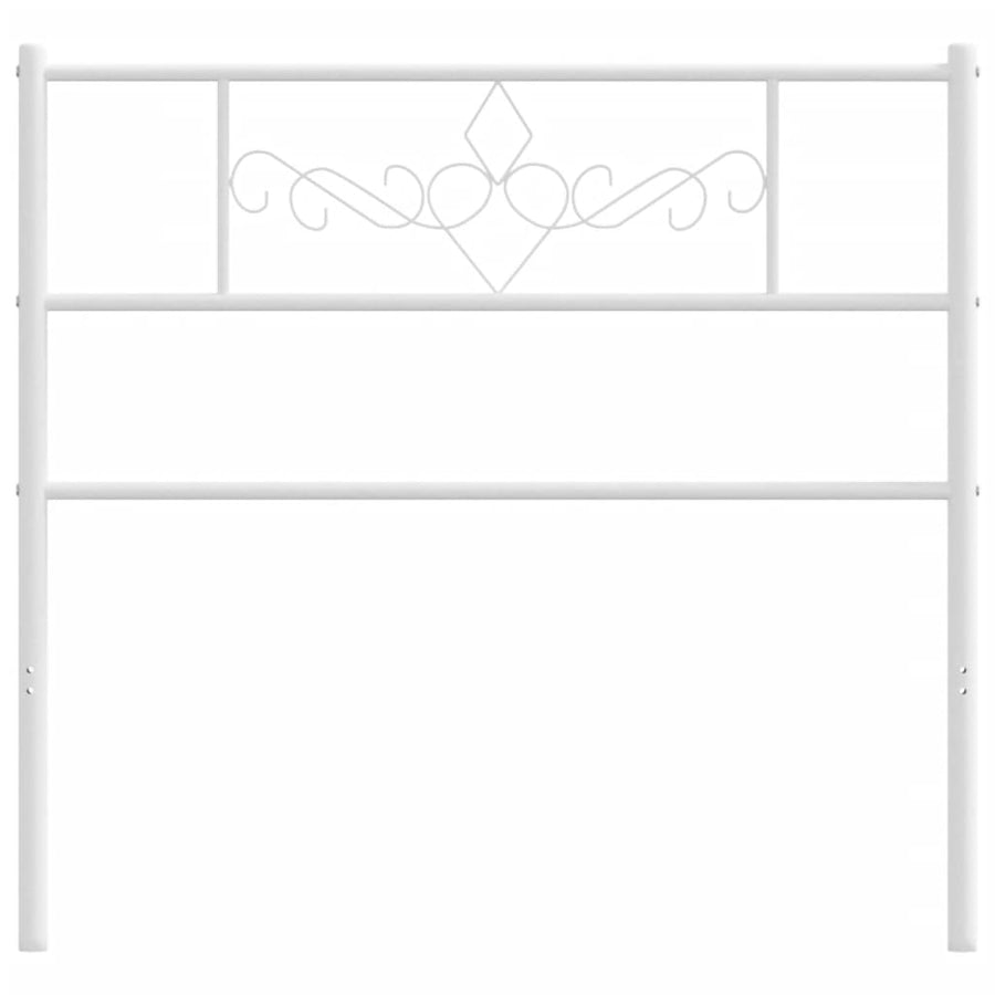 Hoofdbord 107 Cm Metaal Wit