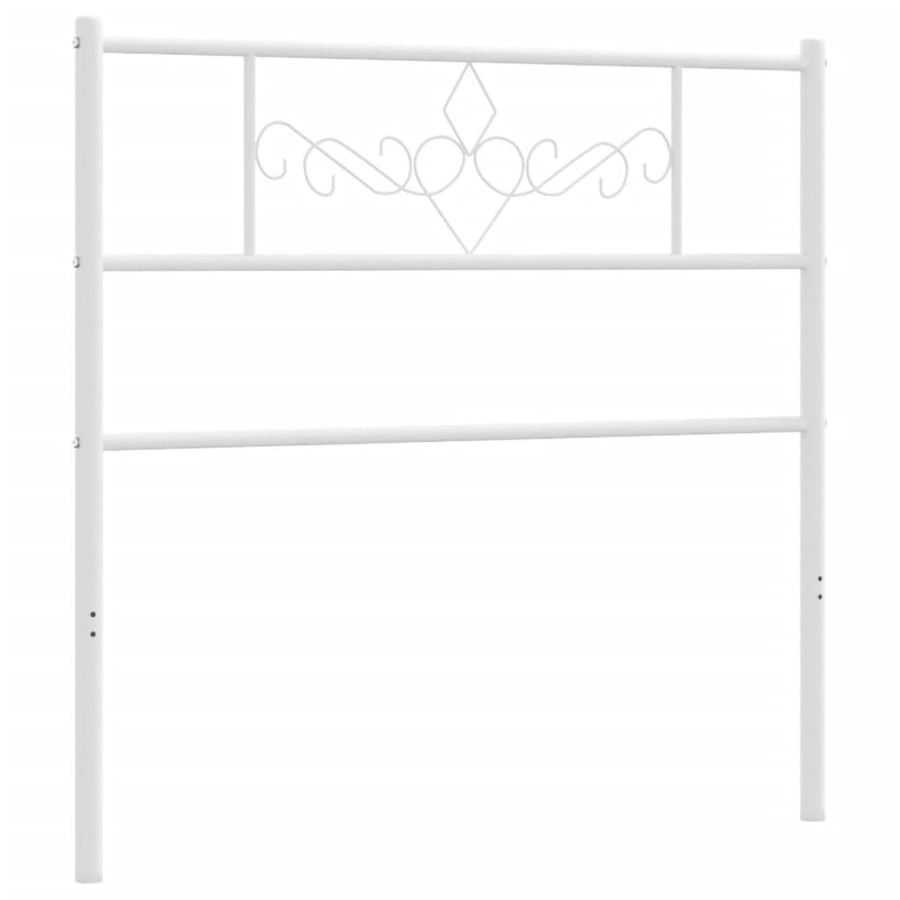 Hoofdbord 107 Cm Metaal Wit
