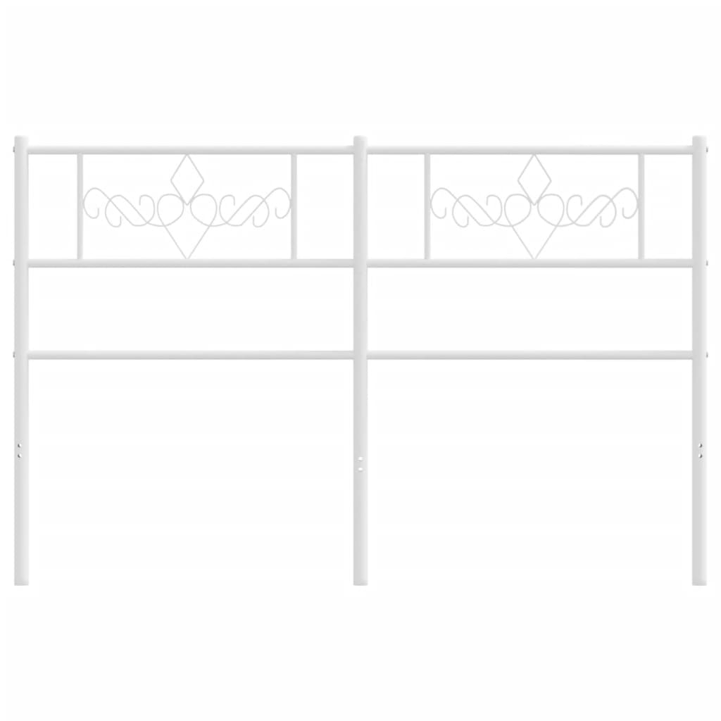 Hoofdbord 160 Cm Metaal Wit