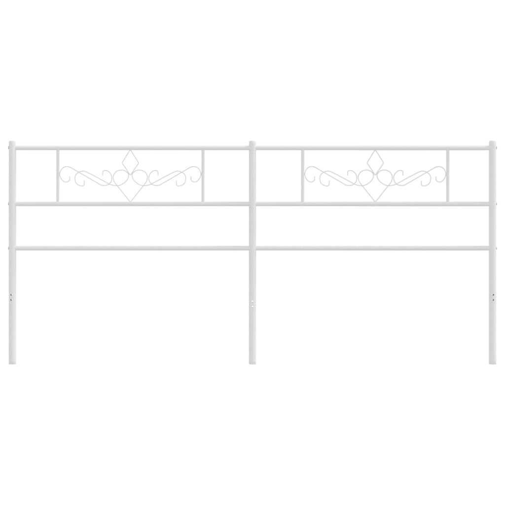 Hoofdbord 180 Cm Metaal Wit