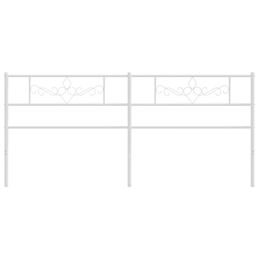 Hoofdbord 193 Cm Metaal Wit