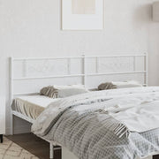 Replacement headboard 193 cm metal white