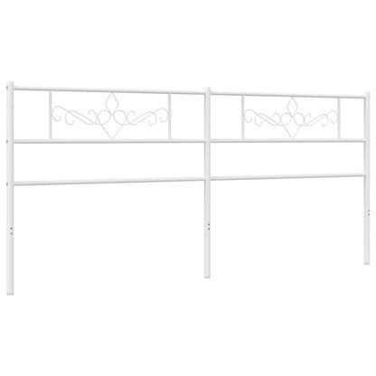 Hoofdbord 200 Cm Metaal Wit