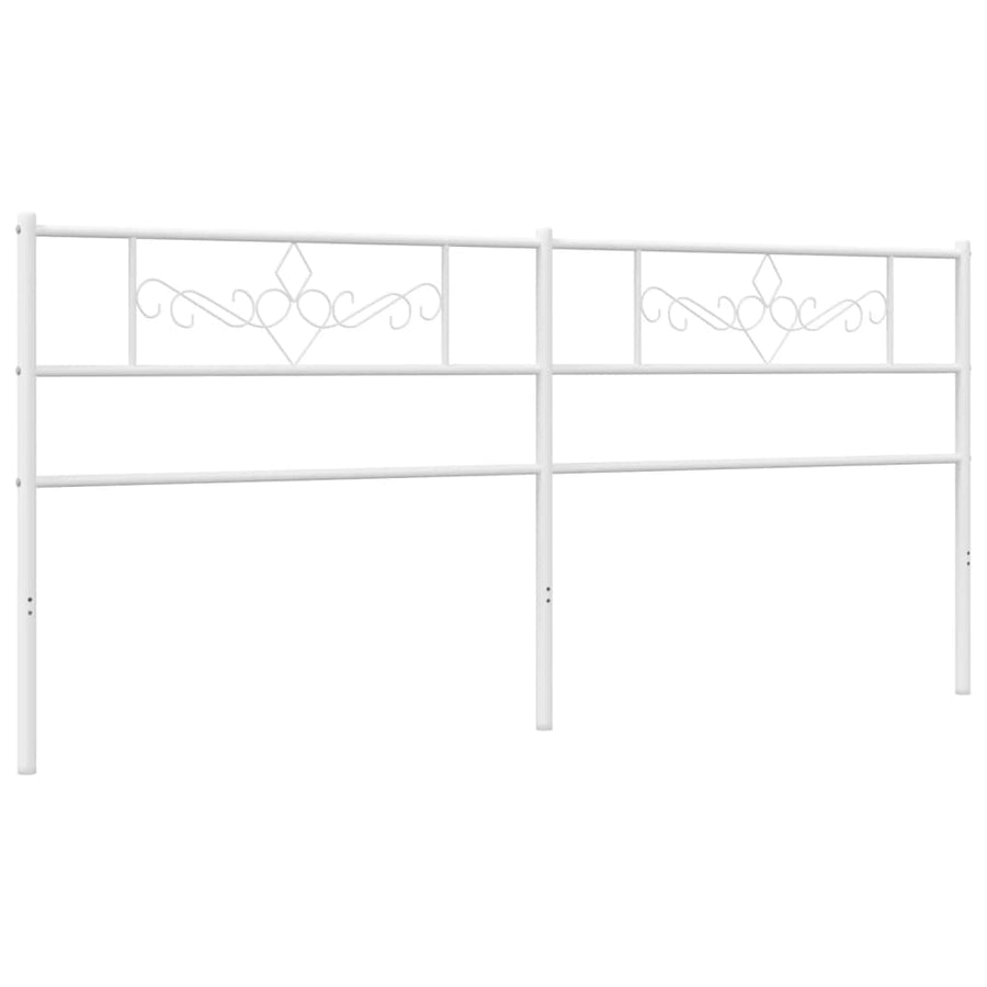 Hoofdbord 200 Cm Metaal Wit