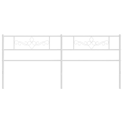 Hoofdbord 200 Cm Metaal Wit