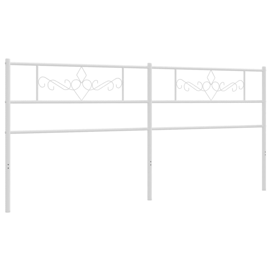 Hoofdbord 200 Cm Metaal Wit