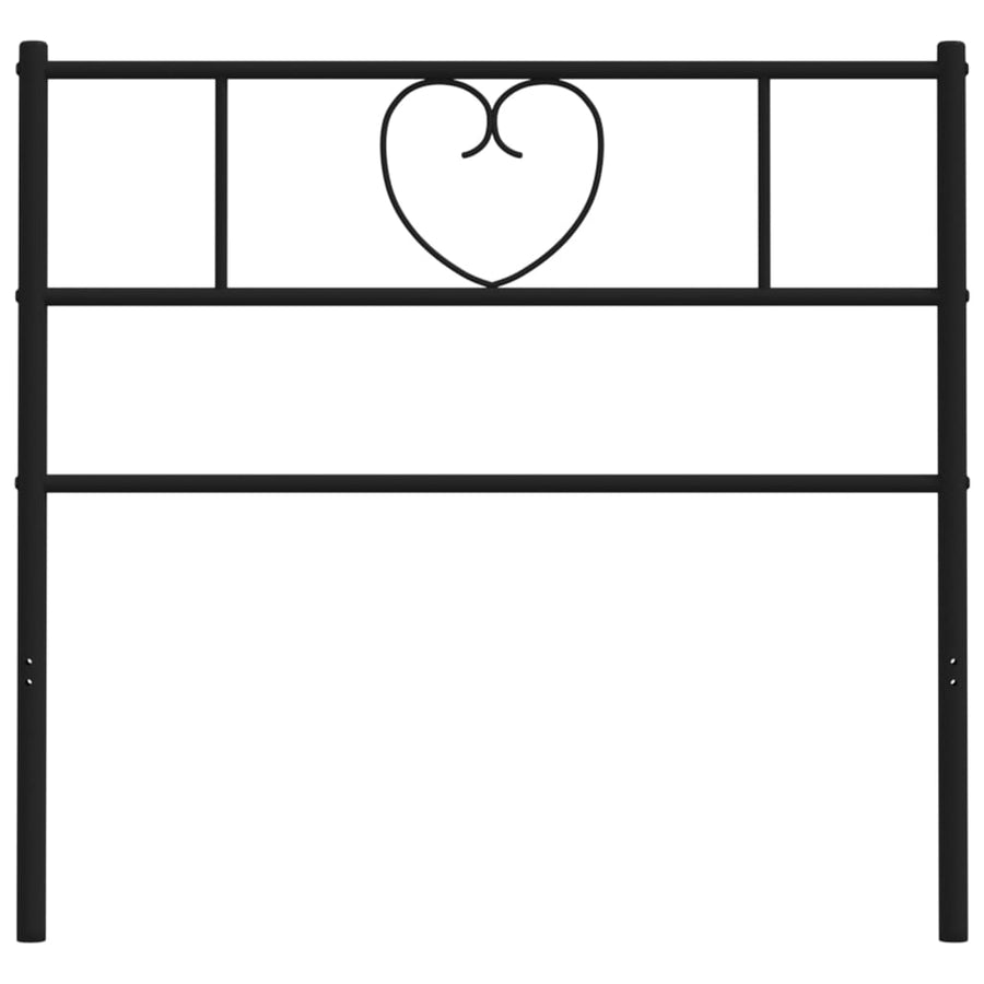 Hoofdbord 75 Cm Metaal Zwart