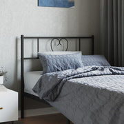 Replacement headboard 75 cm black metal