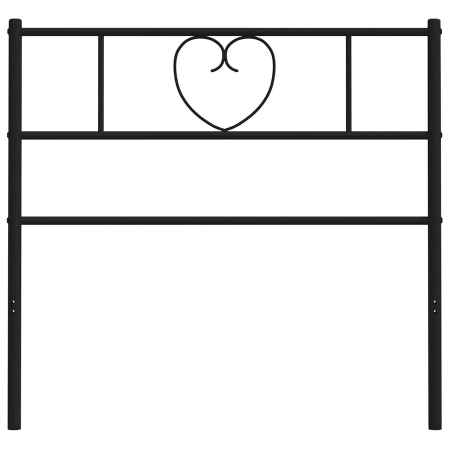 Hoofdbord 90 Cm Metaal Zwart