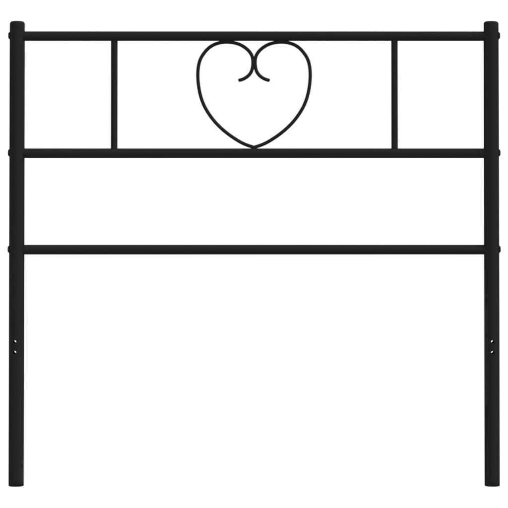 Hoofdbord 100 Cm Metaal Zwart