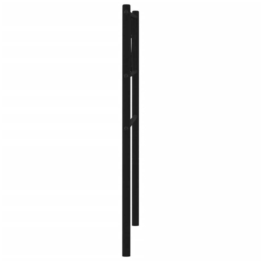 Hoofdbord 107 Cm Metaal Zwart