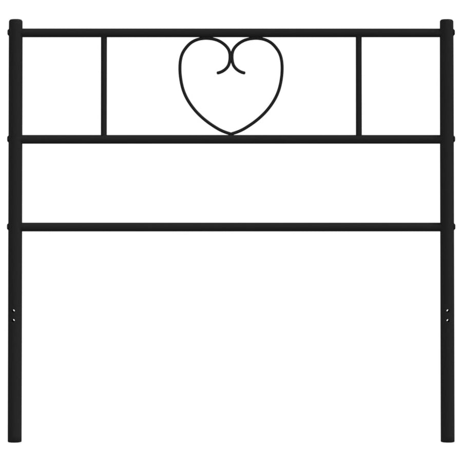 Hoofdbord 107 Cm Metaal Zwart