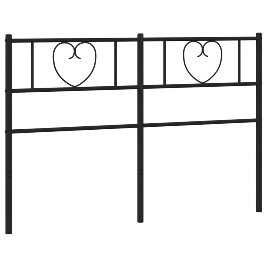 Hoofdbord 120 Cm Metaal Zwart