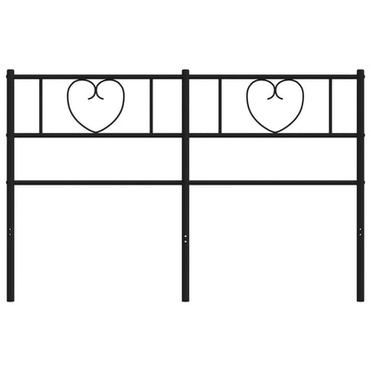 Hoofdbord 120 Cm Metaal Zwart