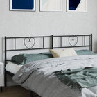 Replacement Headboard 180 cm Metal Black