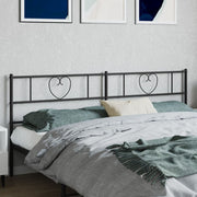 Replacement headboard 200 cm metal black