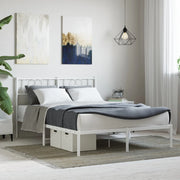 Bedframe metaal wit 140x190 cm