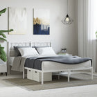 Bedframe metaal wit 140x200 cm