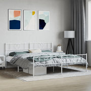 Bedframe metaal wit 180x200 cm