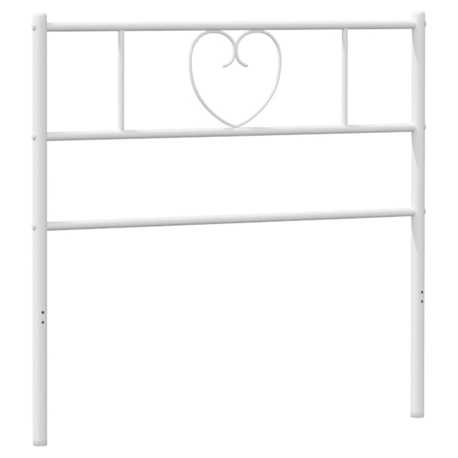 Hoofdbord 75 Cm Metaal Wit