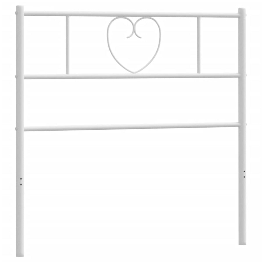 Hoofdbord 75 Cm Metaal Wit
