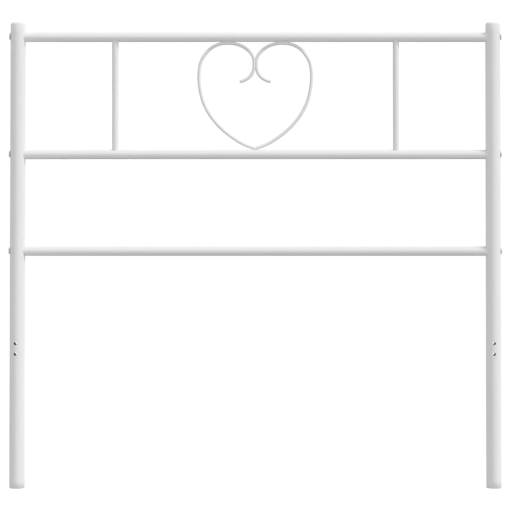 Hoofdbord 75 Cm Metaal Wit