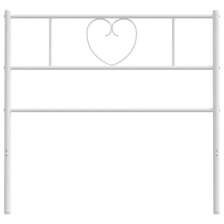 Hoofdbord 75 Cm Metaal Wit